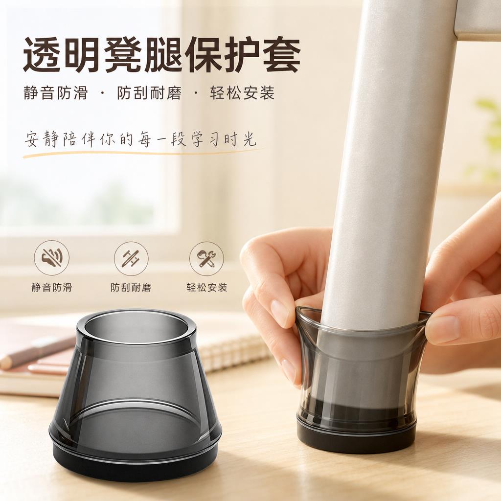 日系椅子脚套静音耐磨矽胶保护套餐椅桌椅脚桌腿细腿防滑凳子脚垫