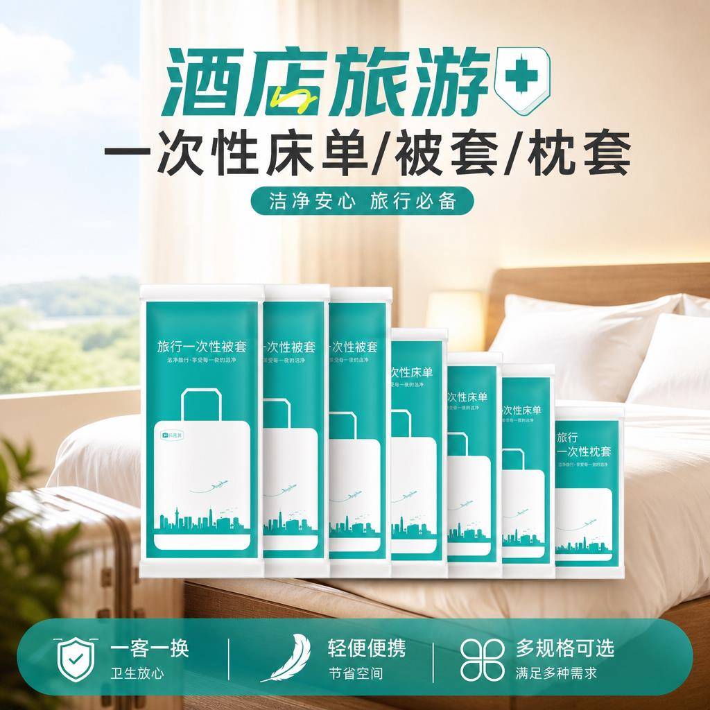 免洗床单被套枕套毛巾浴巾泡澡袋旅行隔脏睡袋酒店出行可携式套装