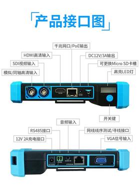 网路通工程宝IPC-5100Plus网络模拟同轴综合测试仪HDMI/VGA输入
