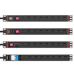 德木6/8/10位pdu机柜插排多插位16A大功率工业智能插座带线插线板