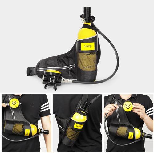 DIDEEP新款X4000Pro水下呼吸器水肺潜水装备1L容量便携潜水呼吸器