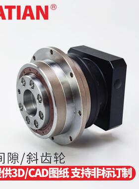 AD法兰盘式中空旋转行星减速机400750W伺服电机斜齿轮精密型