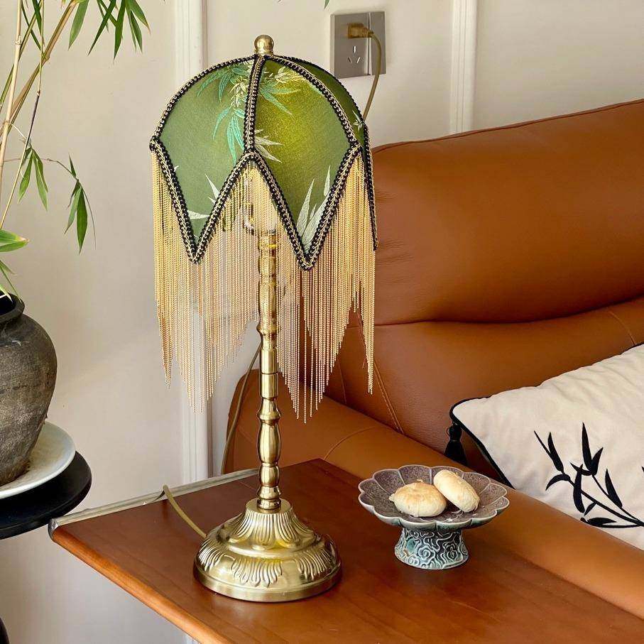 法式复古卧室流苏台灯北欧床头装饰灯氛围轻奢灯具书房桌面阅读灯,纺织面料/辅料/配套,纺织机械配件,淘宝优惠券,粉丝福利购,淘宝优惠卷