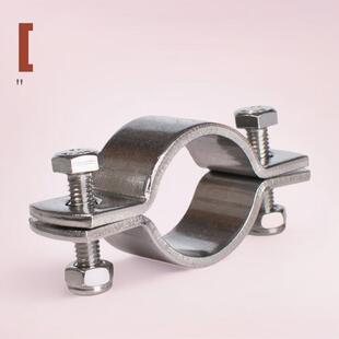 304不锈钢加厚抱箍电线杆卡箍无柄管支架管夹收紧管卡水管固定器