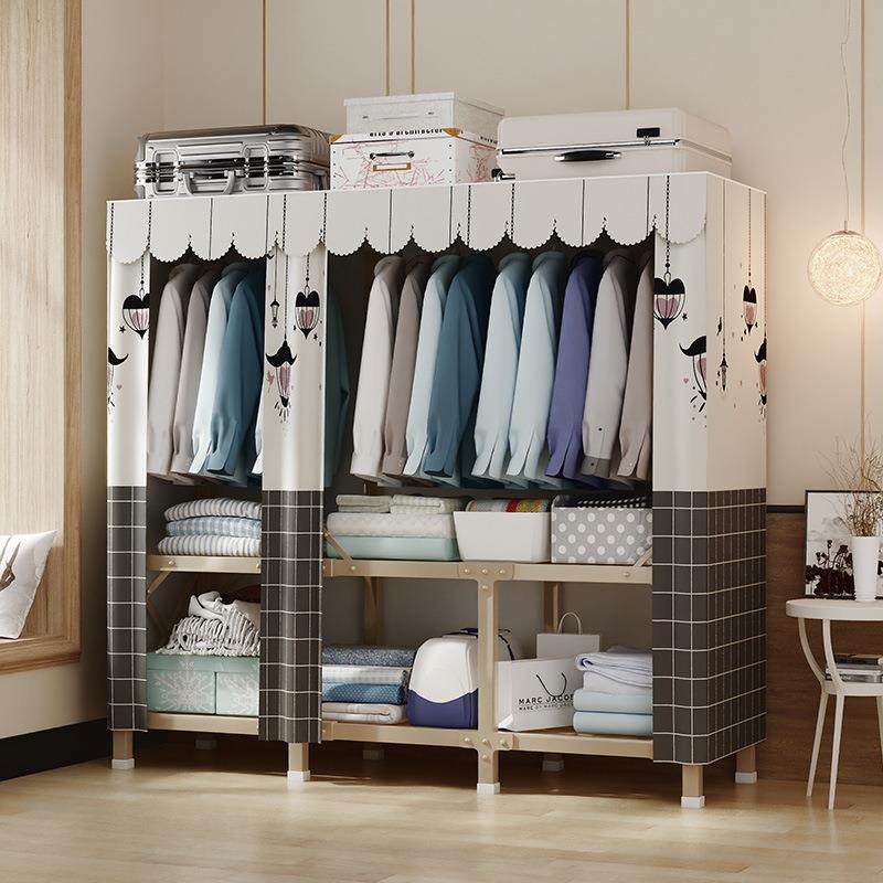 简易布衣柜免安装折叠衣柜新款单人钢架加粗加固结实耐用布艺衣橱,智能设备,其他智能设备,淘宝优惠券,粉丝福利购,淘宝优惠卷