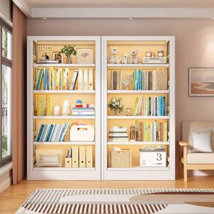 钢制图书馆书架落地置物架儿童绘本架客厅组合多层书柜靠墙收纳架