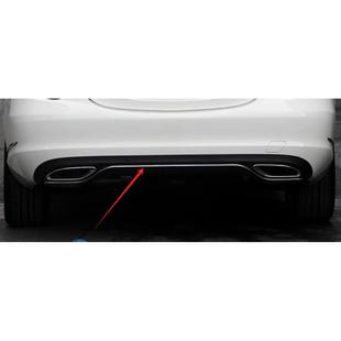 2058850721适配奔驰C级W205后保险杠电镀条后杠装 饰条