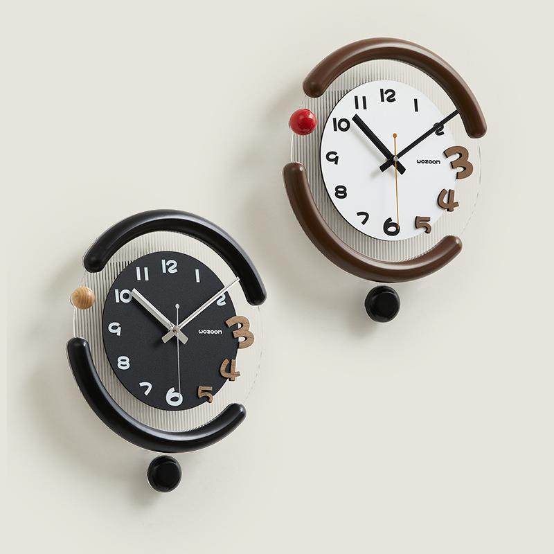 wozoom屋准创意挂钟客厅钟表2024新款家用餐厅装饰墙简约时钟