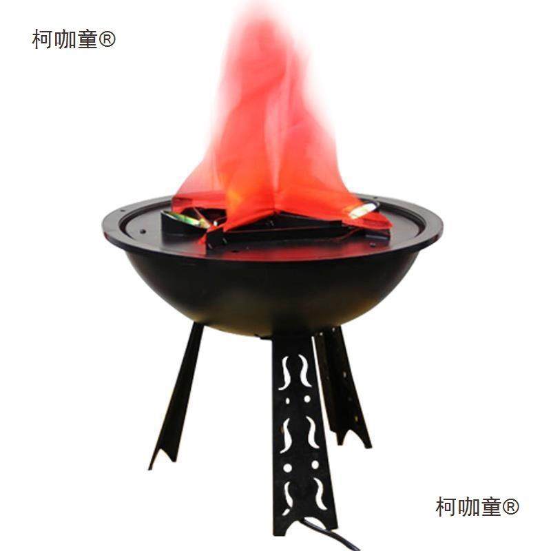 鬼屋KTV假火盆电子仿真苗火焰婚庆火盆摆件饰品道具LED装饰麦太