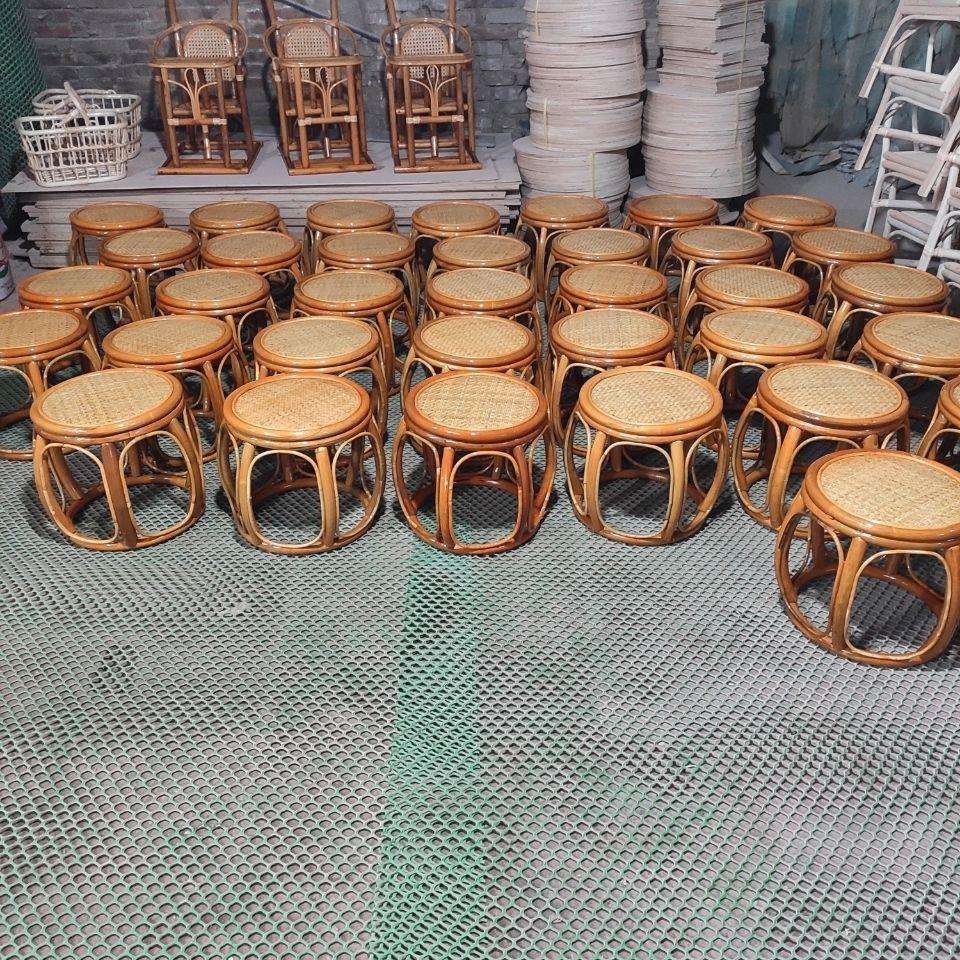 真藤古凳藤椅子茶几桌子凳餐椅藤编竹子编织竹制品橙子藤条编织