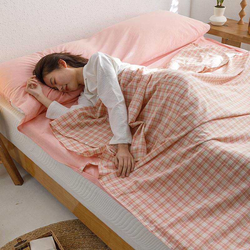 隔脏睡袋纯棉酒店隔脏睡袋出差双人旅行神器宾馆床单被套便携式