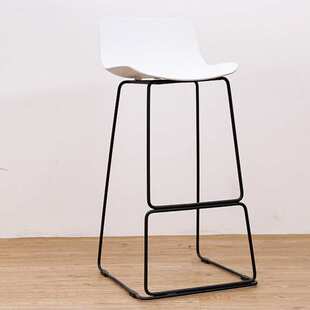 现代家用简约接待吧台椅高脚宝贝吧台凳北欧酒店前台靠背酒吧单椅