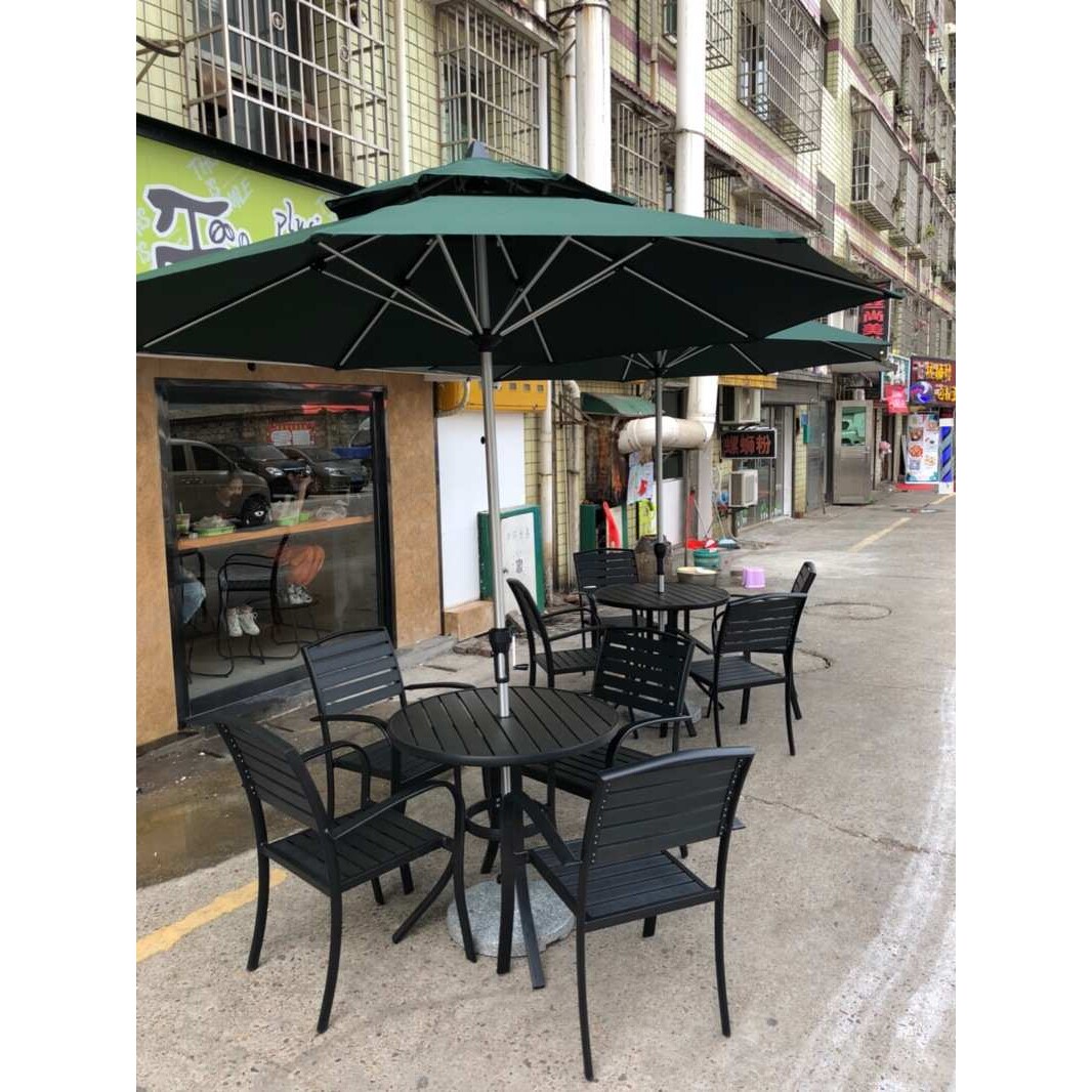 户外塑木桌椅 室外咖啡厅奶茶店家具酒吧别墅休闲阳台 防腐木桌椅