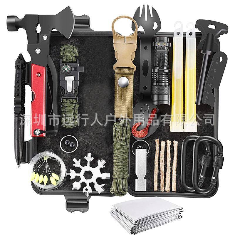 户外用品求生工具套装登山探险末日露营装备EDC车载急救用品
