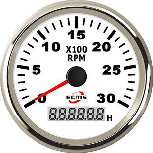 游艇船舶发动机 转速表 3000/4000/6000/7000/8000转RPM 85毫米
