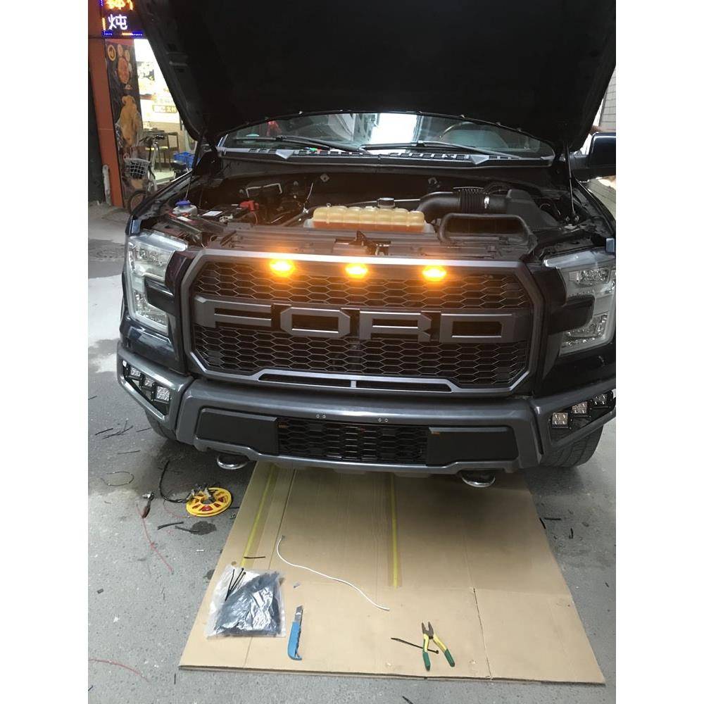 适用15-17年福特F150改装猛禽款前杠分体前杠FORD F150 raptor杠