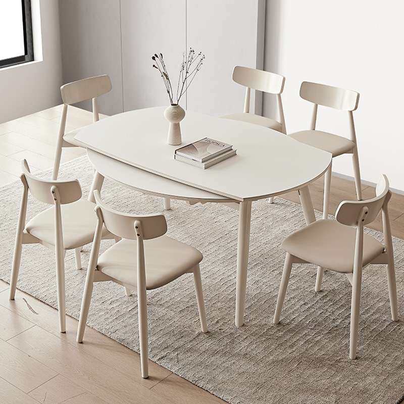 可伸缩折叠圆桌子现代简约家用小户型实木奶油风格岩板餐桌椅组合,电子元器件市场,其它元器件,淘宝优惠券,粉丝福利购,淘宝优惠卷