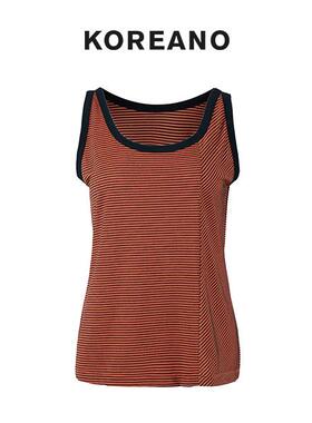 柯利亚诺夏季专柜同款冰丝针织条纹背心【H】 BT9865(UN) ￥880