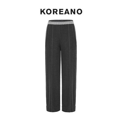 柯利亚诺春秋专柜同款鸽羽灰休闲针织直筒裤 KT7596(UN) ￥1880