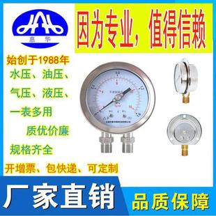惠华特种仪表耐震不锈钢差压表