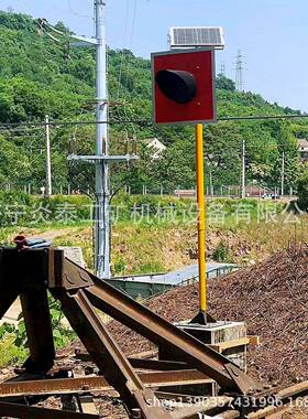 太阳能车挡土挡信号灯表示器500*500轨道尽头反光板LED红色灯
