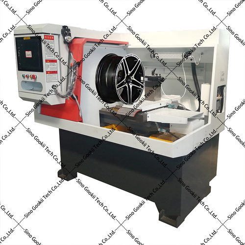 CE Diamond Cut Alloy Wheel Lathe CNC Machine 轮毂拉丝机
