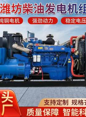 潍坊柴油发电机组20KW30千瓦75kw150KW200kwATS四保护备用电源