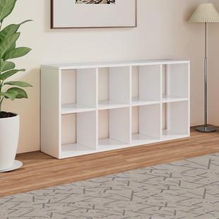 啄彬钢制格子柜客厅铁皮书架书柜自由组合落地置物架收纳架储物柜