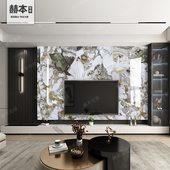 进口岩板1200x2400仿天然大理石大板瓷砖客厅电视背景墙砖 翡翠绿