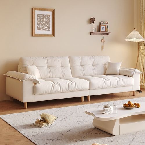 奶油风新款布艺小户型沙发客厅2024新款双人小沙发公寓出租屋适用