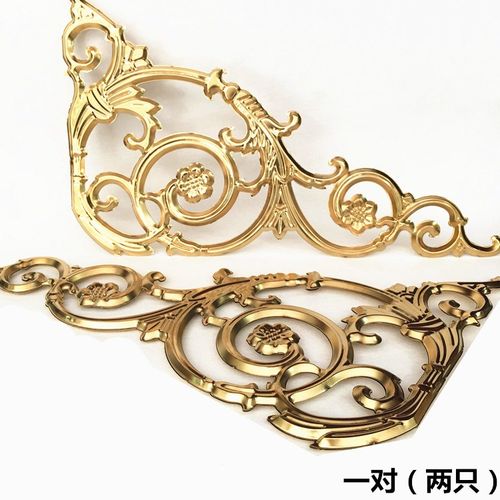 3155多用大角花304/201不锈钢双面冲压庭院大门围栏装饰配件金色