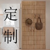 钢琴键式 挂衣架电表箱遮挡挂衣架墙上壁挂榉木玄关挂衣区衣帽架