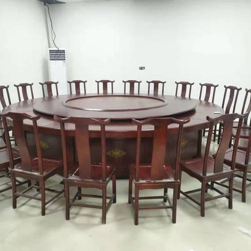 酒店大圆桌饭店餐桌电动自动转盘餐桌包厢餐桌12~15人18~20人餐桌