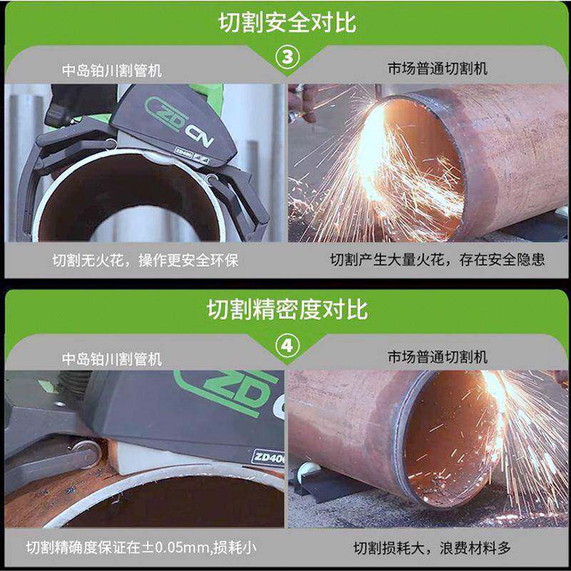 中岛铂212川管机管塑料不锈钢钢管铁材割切管机小管型手持道切割