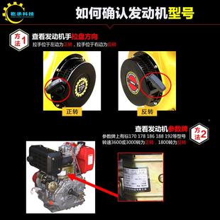 微耕机件170F173F18F186FVUE1887F柴油机手启动A改电启配动改装 全