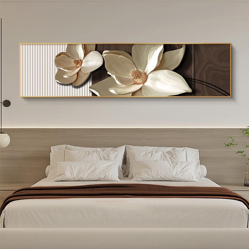 开富贵民宿酒店床头画室装饰画花主大卧气卧花卉QX202307挂画现代