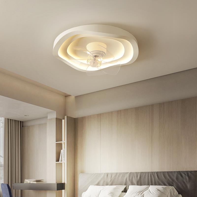 卧室风514吸扇灯顶灯现代简约风扇体智能一电新款儿童房摇头房间