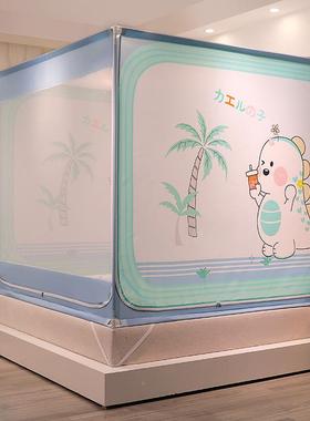 儿防摔蚊帐童11592三开纹门1拉链款1.8m蒙古包1.5m床家用.2米坐床