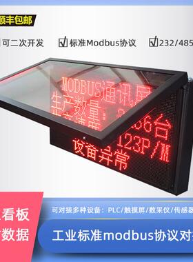 工业s标准Mo5dbu协议L电子看板对接PSM48PC室内LED显示屏