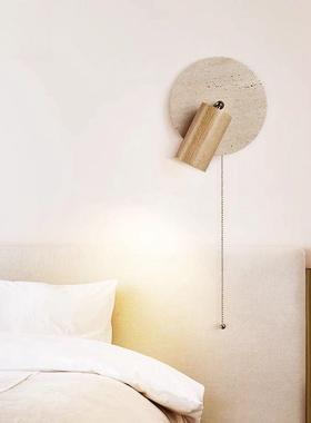 225壁旋新款卧室壁35355灯中古风书房墙带开关可转主卧房间床头0