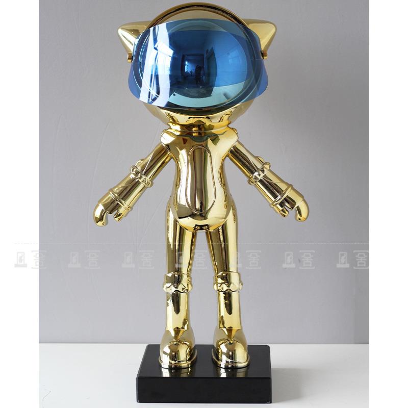 轻创意面板具奢售机器人装饰样房楼处酒店大堂玄关电DGH镀软装品