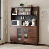 实木餐边柜现代简约客柜厅物酒AKP柜茶水柜柜厨房储柜收纳橱一体