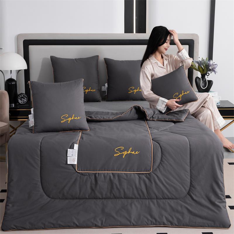 A6公纯棉抱枕午被子两用车抱枕沙发车上L抱枕毯办室F7782513二合