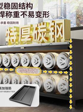 厨TT910117房置物架落地多层能岩板收柜多功微波炉烤切菜家用储箱