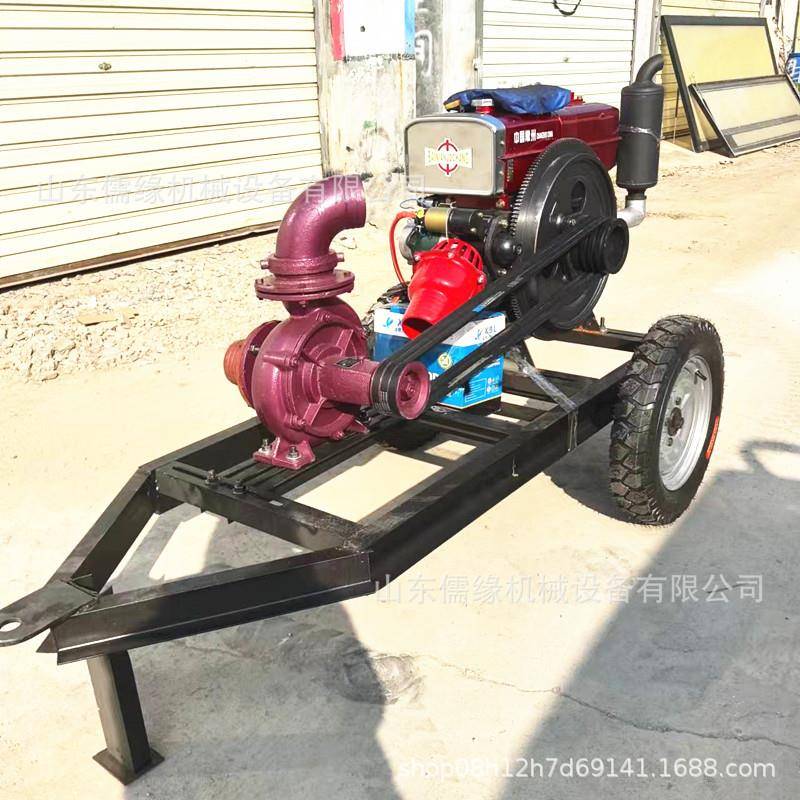 池塘清淤污离心架771泵22千瓦框车自吸泵大1排2寸拖泵