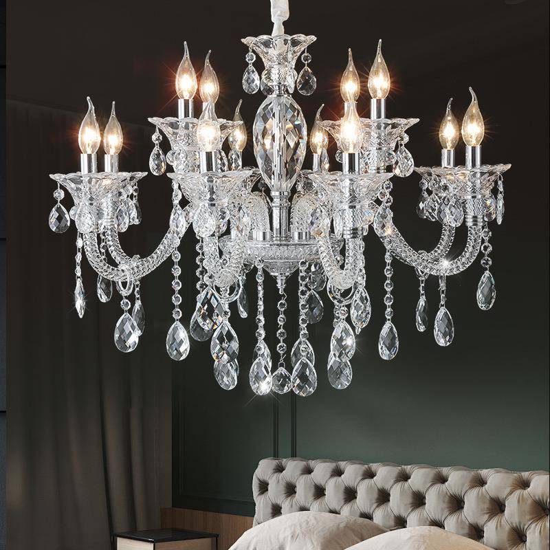 式7892025新卧款欧客厅水晶吊灯端大气别墅大厅餐厅高室灯现代法
