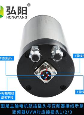 2JGD-80C-.2KW杰斯特雕刻机主轴轴电机2400prm水冷0木工高速电主