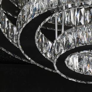 现代奢华客厅水晶吸顶灯 酒店客房餐厅led水晶灯服装店装饰照明灯