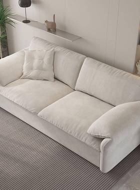 网红爆折叠沙发式床两用抽拉款缩实木伸床双人多功能FGU公寓布艺