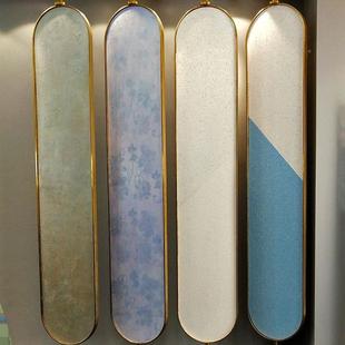 艺术展示架墙布展架木地展板具软包窗帘旋架转架铝扣板样品754漆